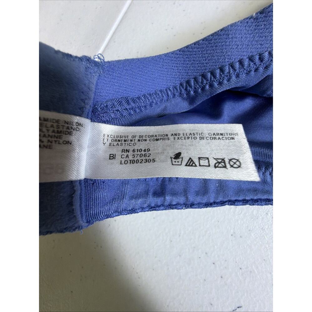 Wacoal Ultimate Side Smoother Underwire Bra 36DDD 855338 full coverage blue - Picture 12 of 14